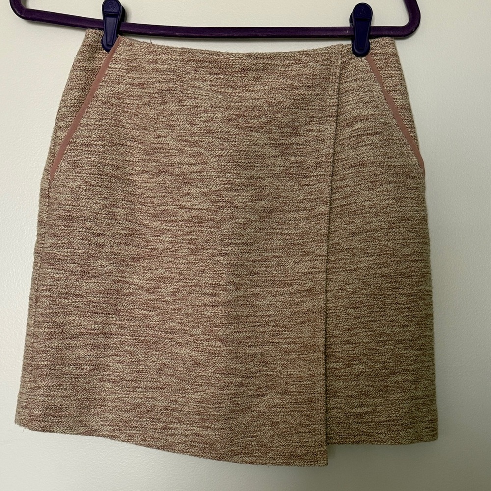Loft Light Pink Tweed Women’s A-Line Skirt